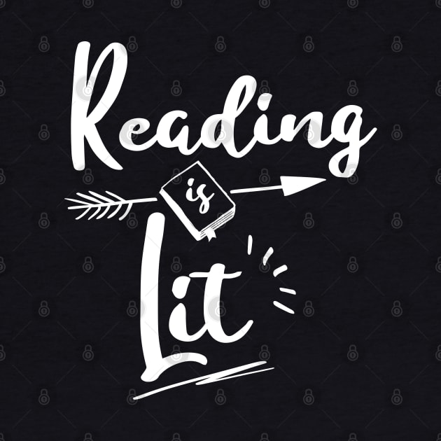 Reading is Lit Funny Premium Shirt for Men, Women, Kids by HopeandHobby